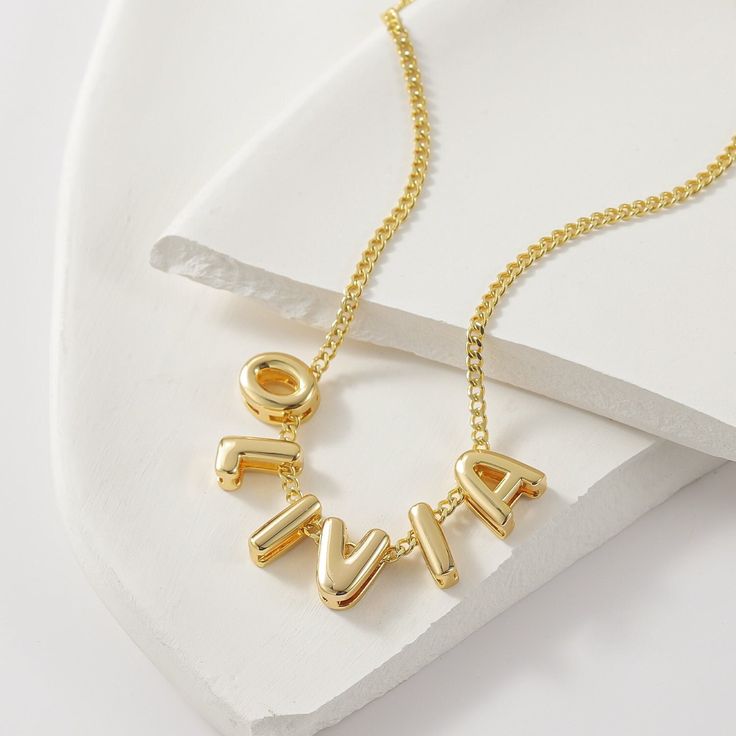 Bella & Co™ Name Bubble Necklace