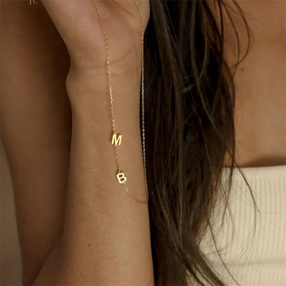 Personalized Gold Letter Necklace