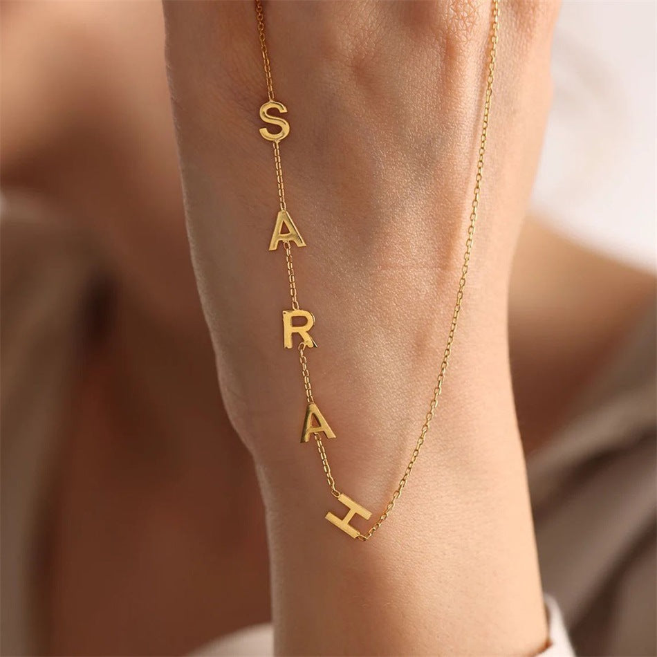 Personalized Gold Letter Necklace