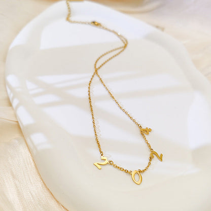 Elegant Number Design Necklace