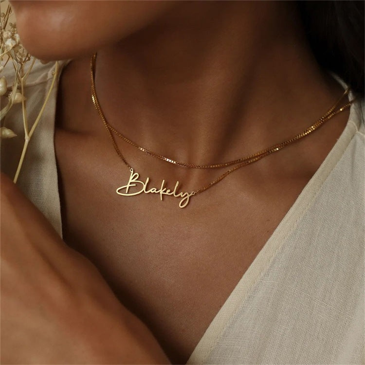 Custom Signature Name Necklace