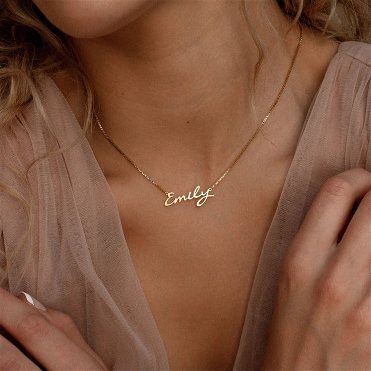 Custom Signature Name Necklace