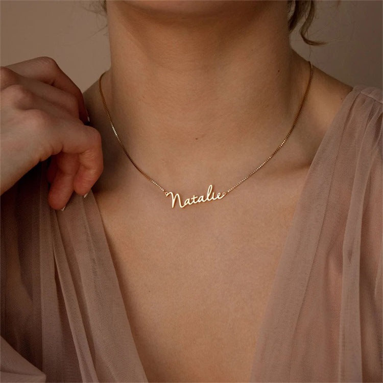 Custom Signature Name Necklace